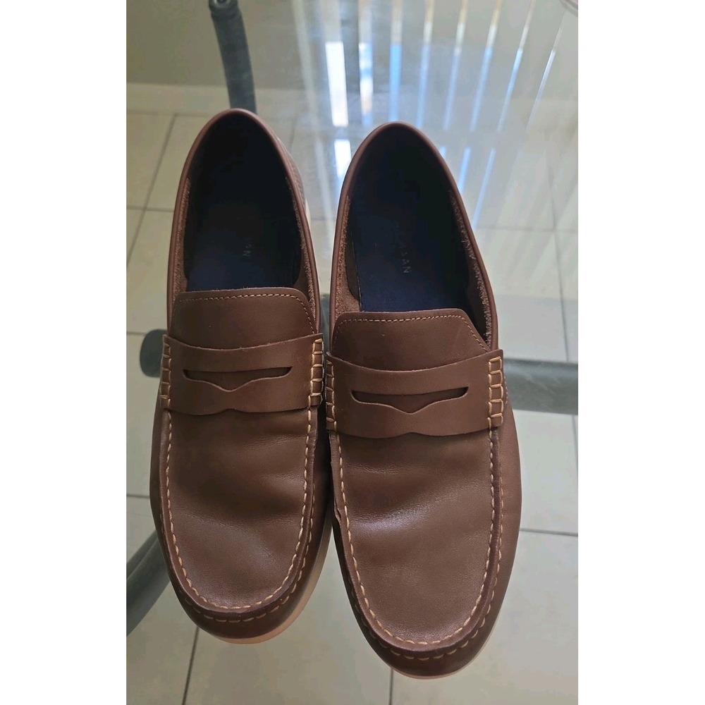 COLE HAAN Mens' Black Grand Atlantic Penny Loafers Shoes Size 12